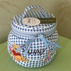 VERA BRADLEY X DISNEY WINNIE THE POOH HONEY POT COSMETIC:NWT SPRINGTIME GINGHAM